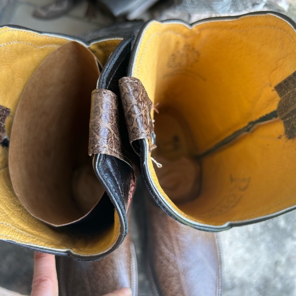Men's Brown Western leather RousWest Boots New with box Sz-27.5 (US 9) locBB - Picture 10 of 13
